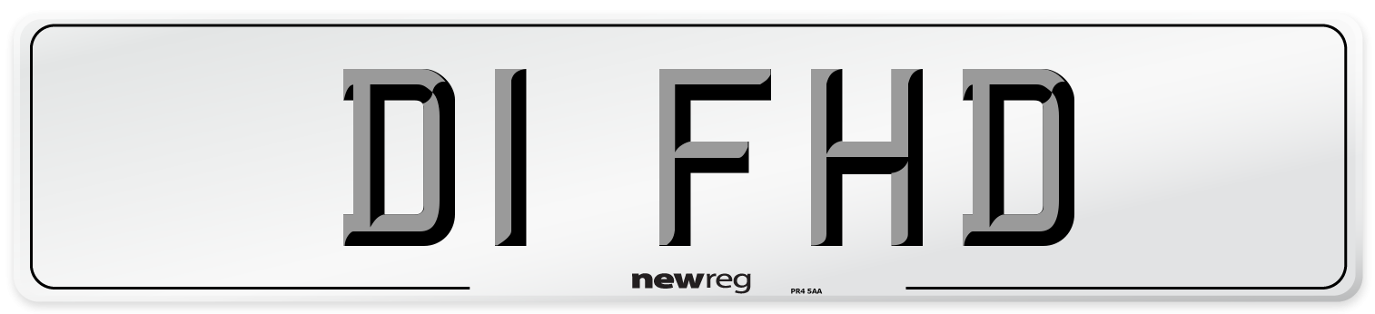 D1 FHD Number Plate from New Reg